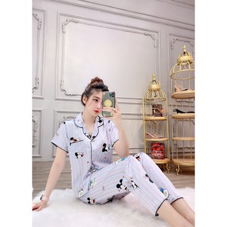 đồ bộ lụa satin pijama dài
