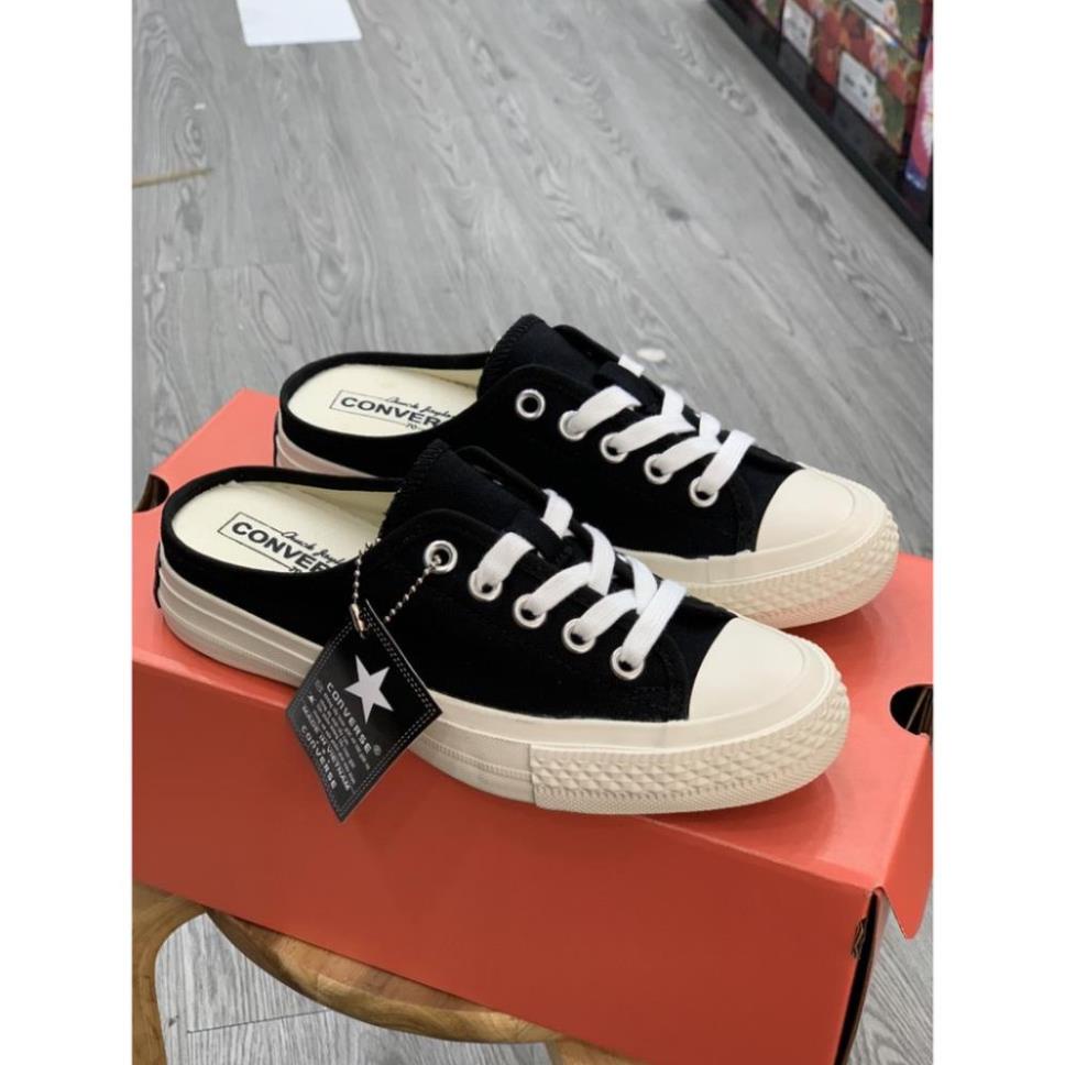 Giày thể thao Sục CV đen trắng Hot trend nam nữ, Giày sneaker Sục cv lười đạp gót dùng đi học,tập gym,chạy bộ