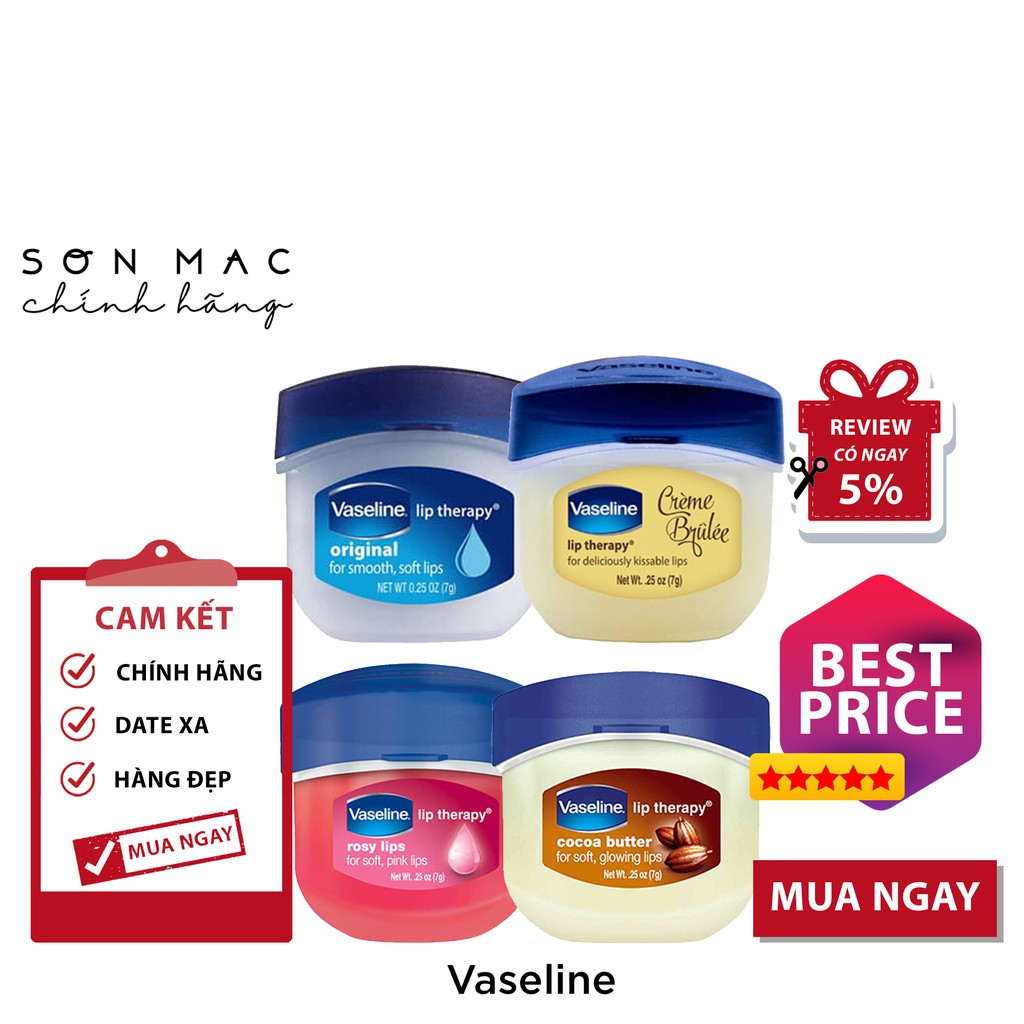 [PHÂN LOẠI ] Sáp dưỡng môi Vaseline ( 7g )