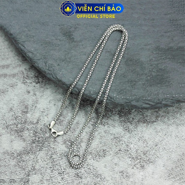 Dây chuyền bạc nam đốt vảy mới vòng bạc nam đeo cổ chất liệu bạc Thái 925 đẹp thương hiệu VIỄN CHÍ BẢO D100256