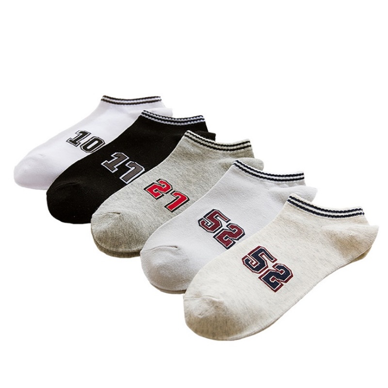 Tất vớ cổ thấp ngắn 2 Sọc Số thời trang unisex nam nữ thể thao cao cấp
