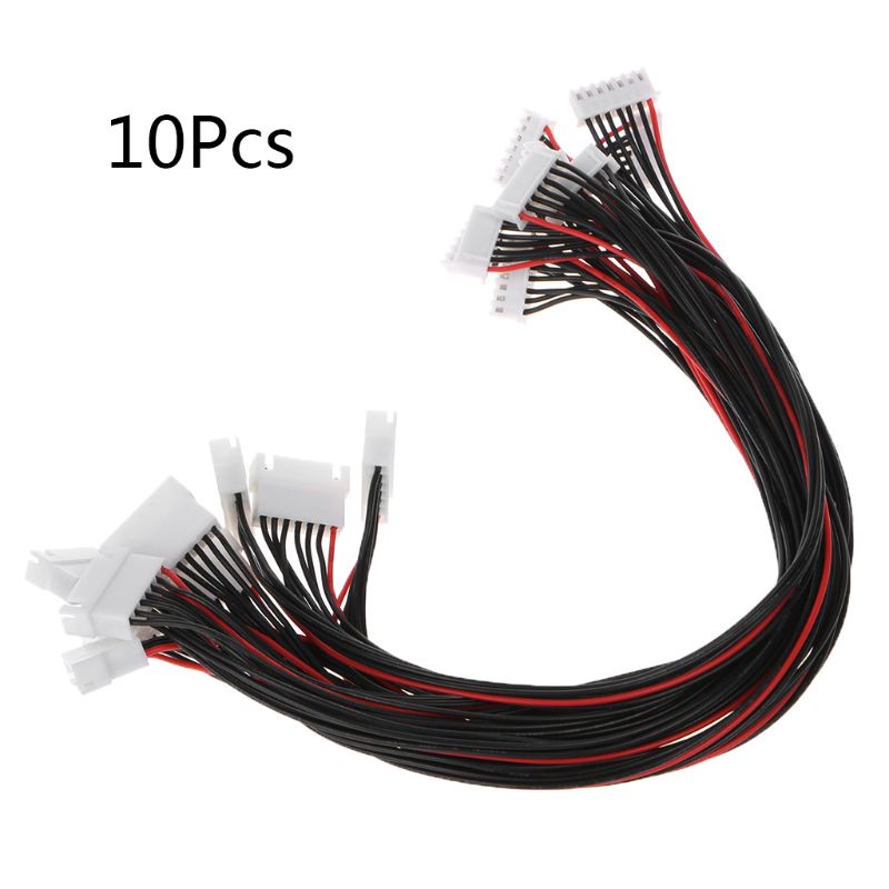Bộ 10 Dây Nối Dài 30cm Giắc Cắm JST-XH 6S Lipo Cho Đồ Chơi Điều Khiển Từ Xa