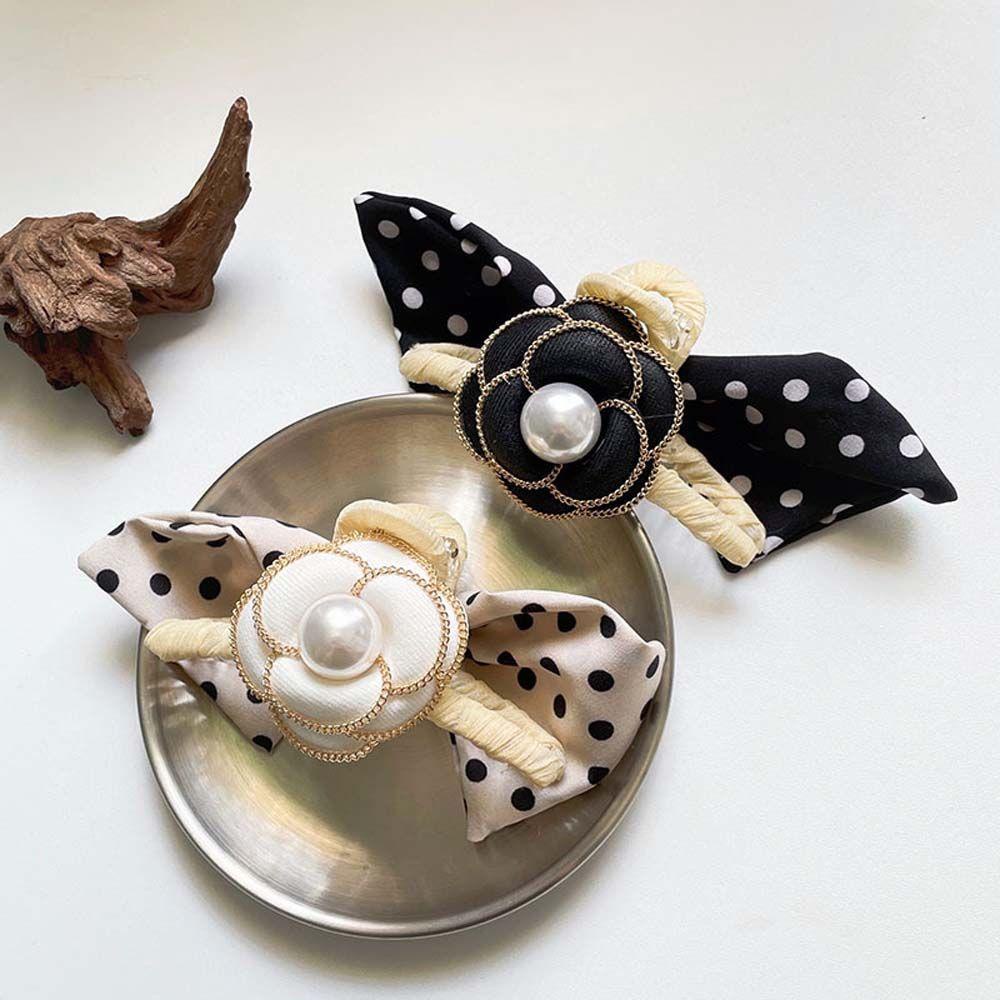 EXPEN Kẹp tóc hỗ trợ rửa mặt Càng Cua Vải Hoa Trà Ngọt Ngào Dễ Thương Cho Nữ