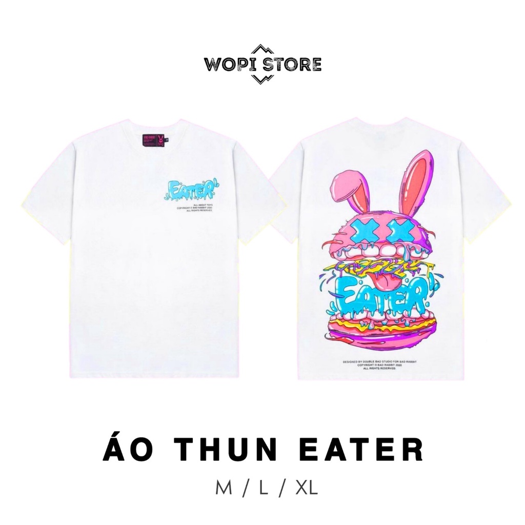 Áo Thun Tay Lỡ EATER Form Rộng Nam Nữ Style Cá Tính Phong Cách Ulzzang Unisex