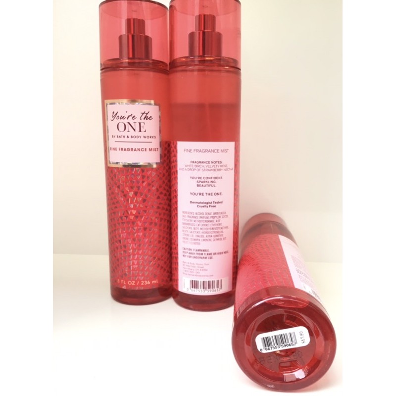 🌹🍓🍁Xịt thơm YOU'RE THE ONE Body mist Bath Body Works 236ml | Thế Giới Skin Care