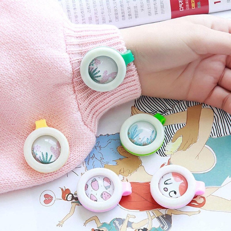 Kẹp đuổi muỗi mùi hương bạch đàn tự nhiên chất liệu ABS an toàn cho bé kích thước 3.5cm*4.2cm