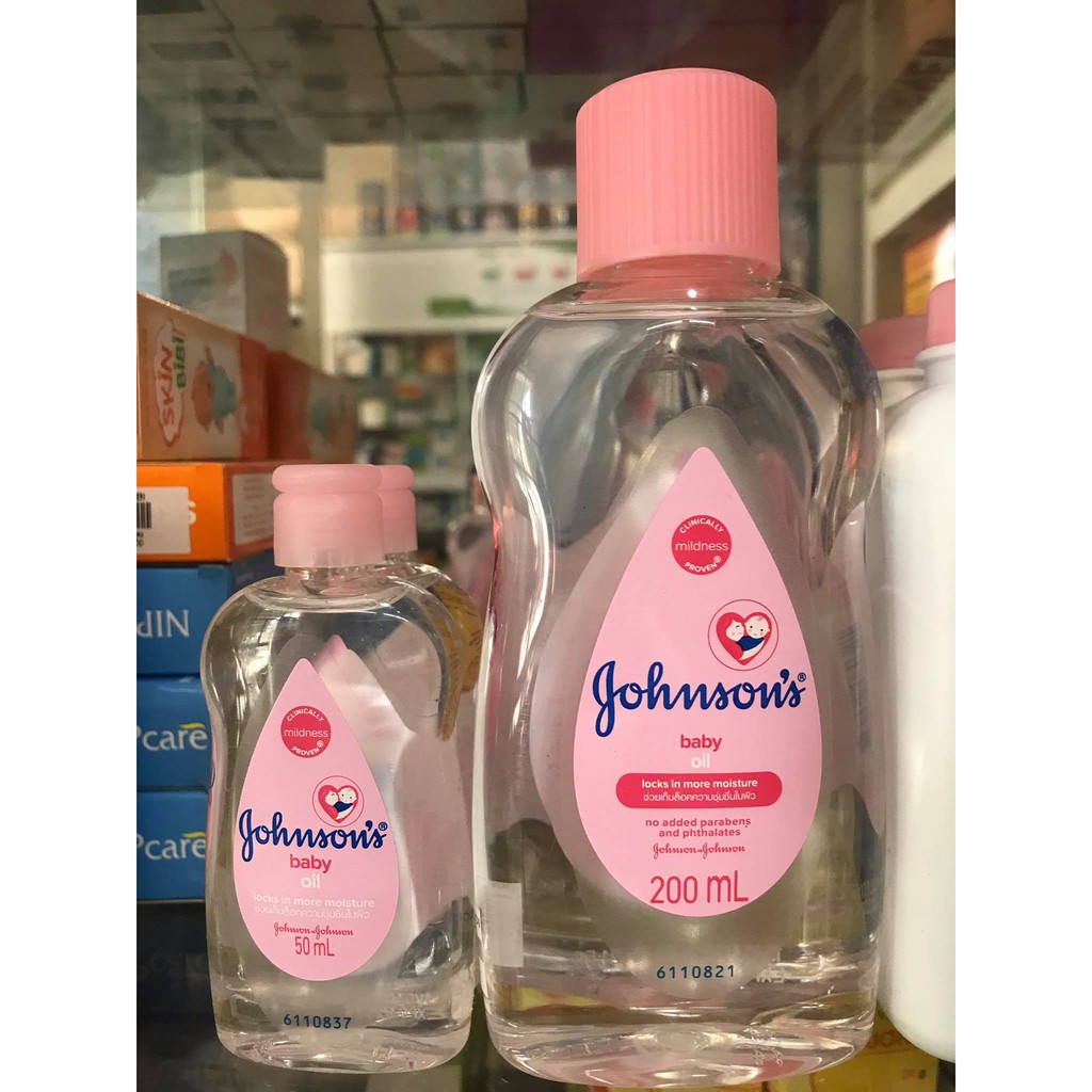 👶🏻 Dầu massage dưỡng ẩm Johnson's baby oil pink 200ml - 50ml