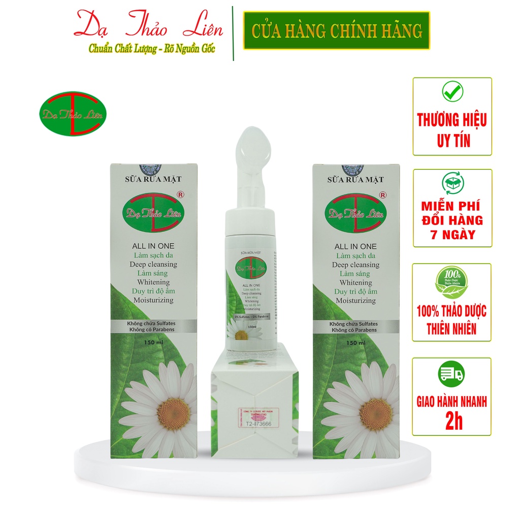 Sữa Rửa Mặt Dạ Thảo Liên 150ml | Da Thao Lien brand facial cleanser 150ml | ALL IN ONE