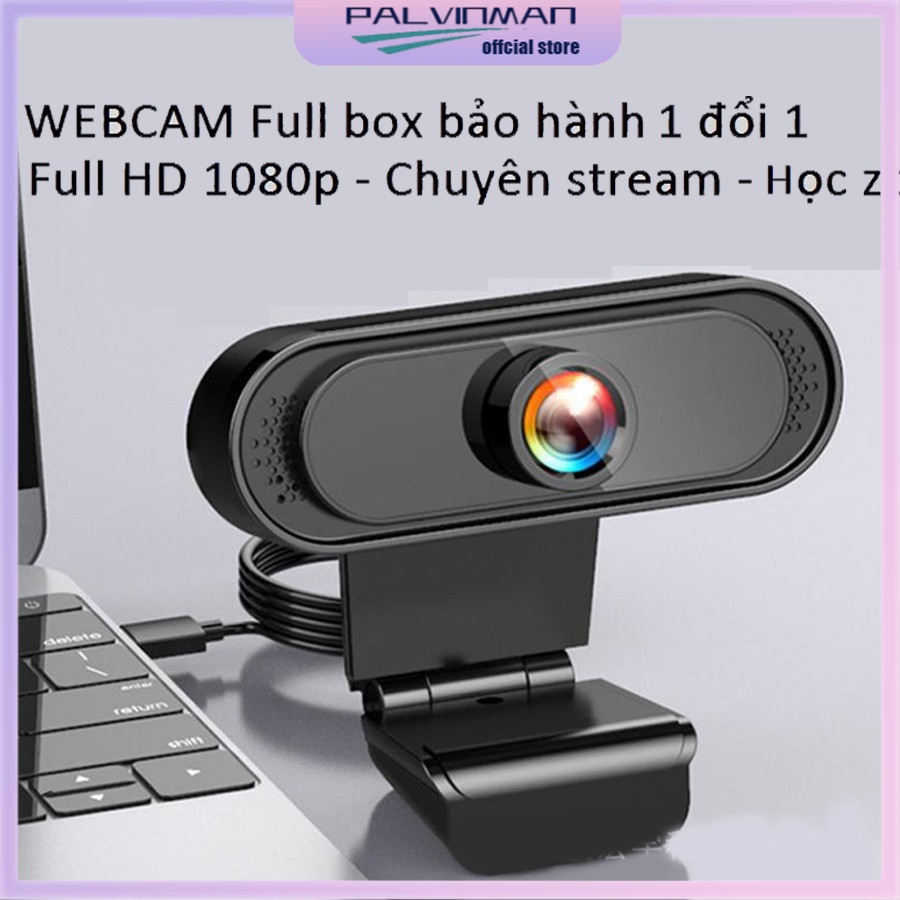 Webcam máy tính có mic full hd 1080p full box siêu nét dùng cho pc laptop