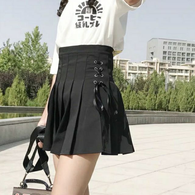 Chân váy tenis cột dây ulzzang ảnh thật kế | BigBuy360 - bigbuy360.vn