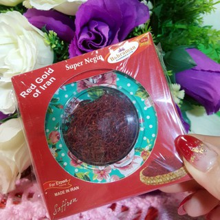Hộp 1gr Saffron Nhụy Hoa Nghệ Tây Iran thương hiệu Bahraman hộp thiếc