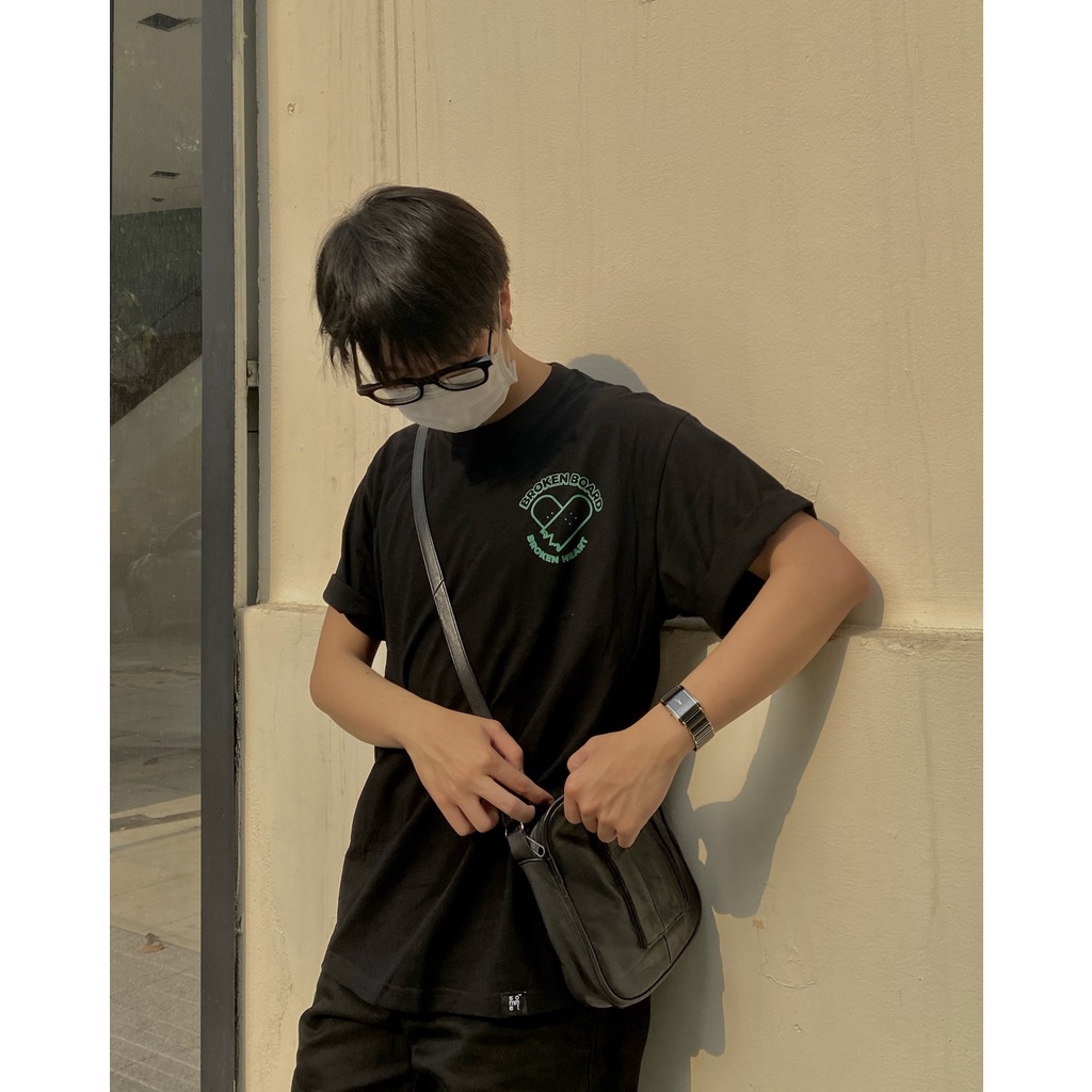 Áo Thun Unisex Local Brand The Sommet Màu Đen Oversize Broken Board - TCT03