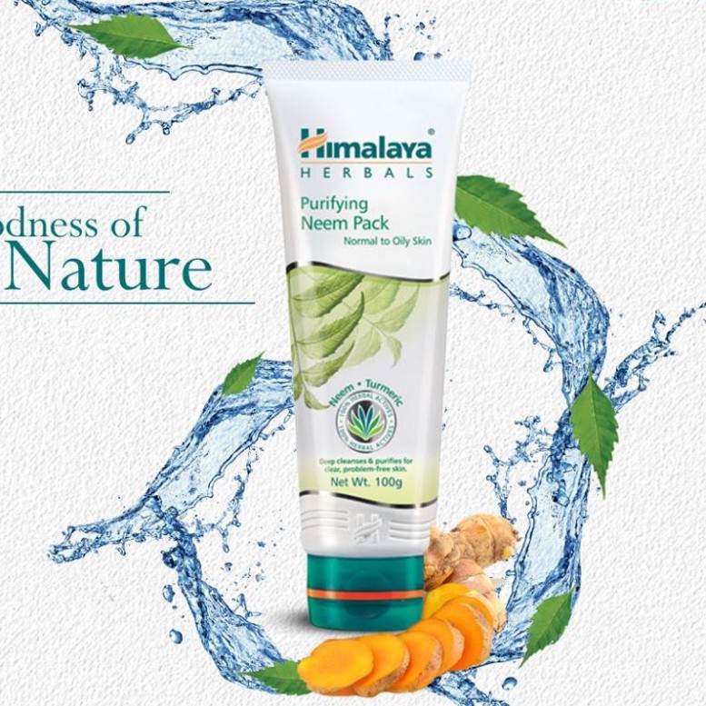 nam103 Mặt nạ đất sét da mụn Himalaya Purifying Neem Pack Ấn Độ nam103