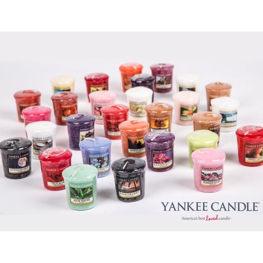 YANKEE CANDLE Set 5 Nến Mini 49g + 1holder Cao Cấp