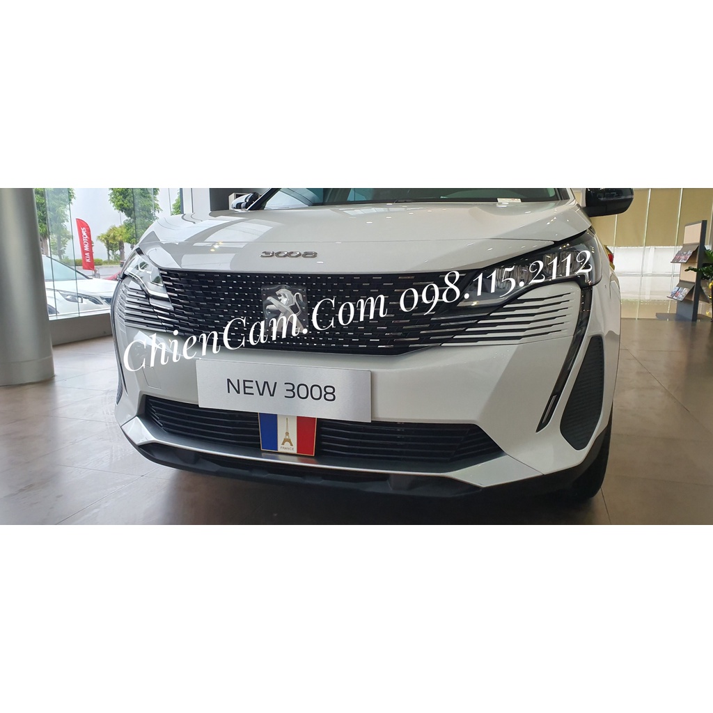 Logo cờ Pháp mặt calang Peugeot 3008
