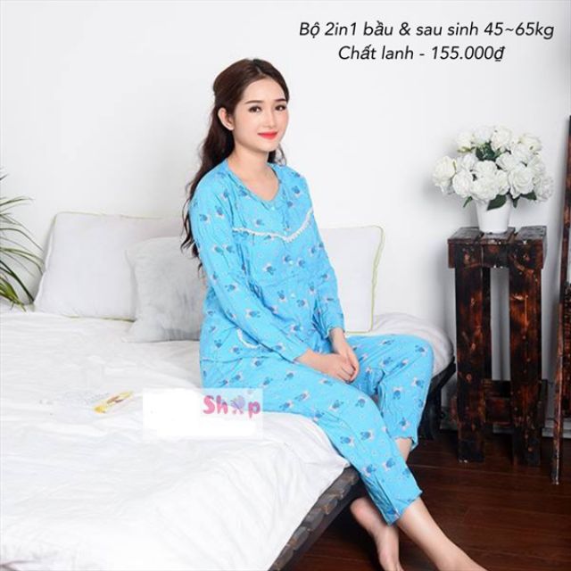 Bộ lanh lụa cho mẹ bầu và sau sinh