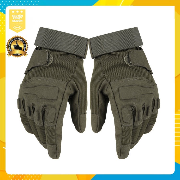 Găng Tay Phượt Black EAGLE/BlackHawk Dài Ngón,&CỤT NGÓN  Găng Tay Bảo Hộ Xe Máy