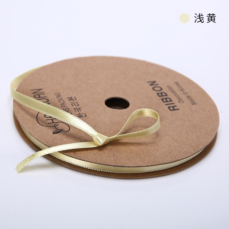 Cuộn Dây Ruy Băng Bằng Satin Nhiều Màu Sắc 5Mmx10Y Trang Trí Tiệc Thủ Công Mate