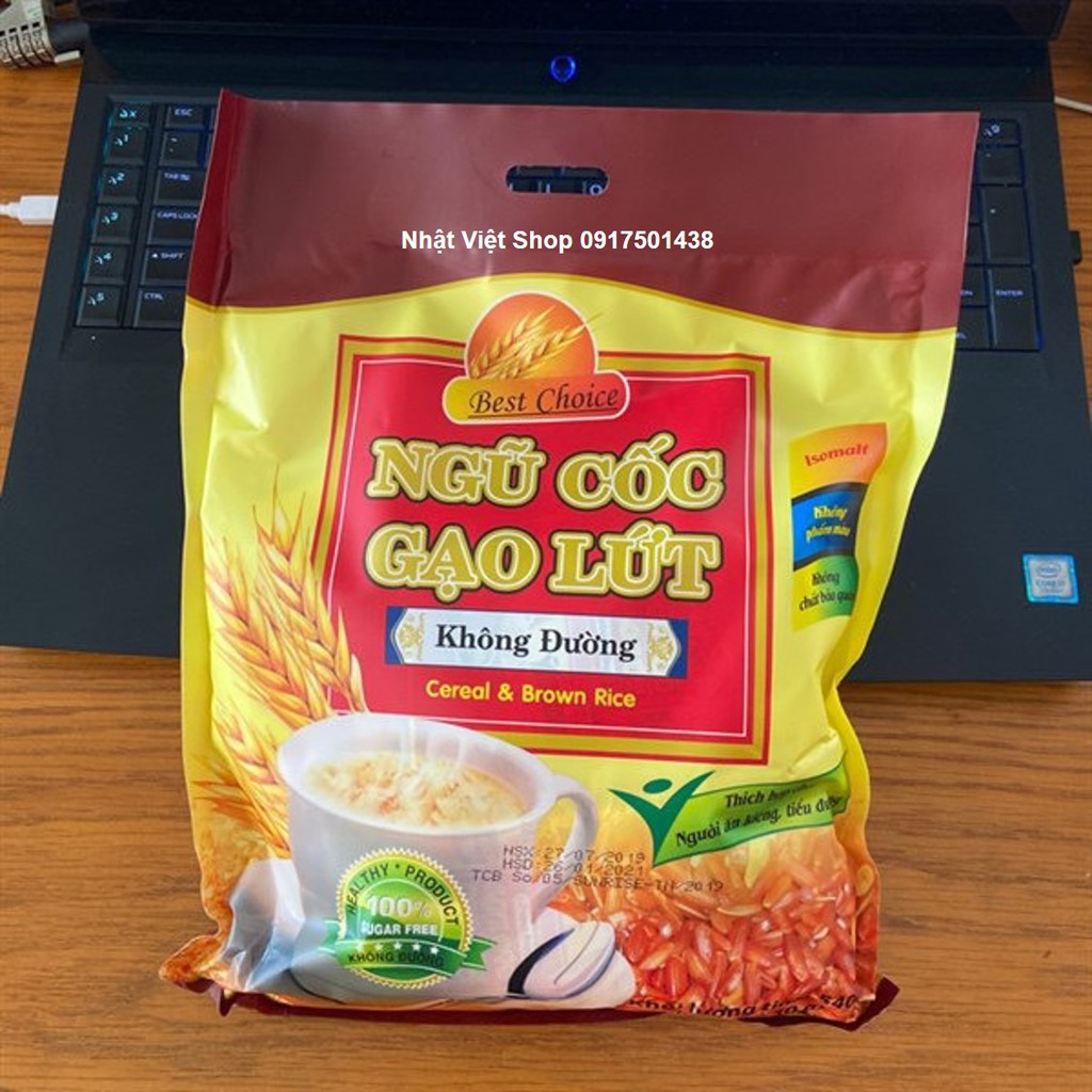 Ngũ cốc Gạo Lứt không đường ăn kiêng Best Choice 540gr (Date: 2023)