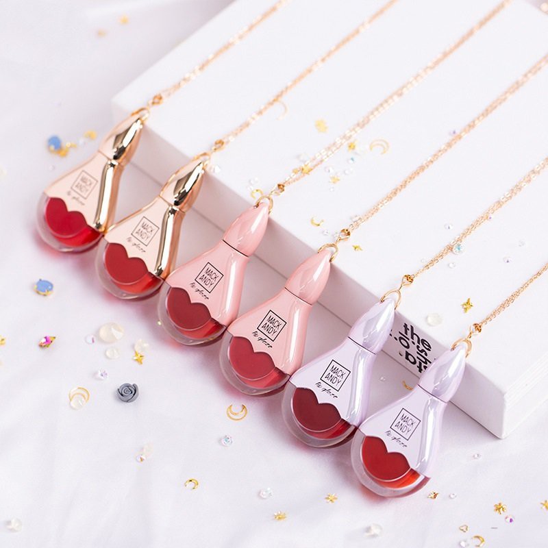 Son Kem Lì MACK ANDY Air Lip Glaze MK117 Thiết Kế Dây Chuyền Dễ Thương