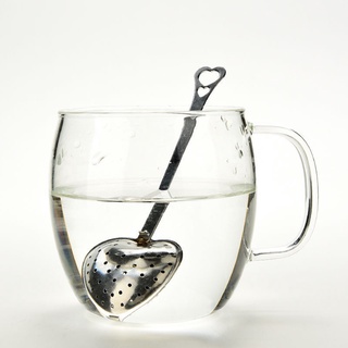 Heart Shape Stainless Steel Tea Infuser Spoon Strainer Steeper Handle Tea Strainer Tool【vollter1】
