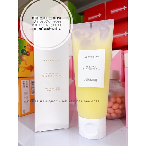 [Mẹ Kem] Tẩy da chết dứa Graymelin Pineapple Mild Peeling Gel