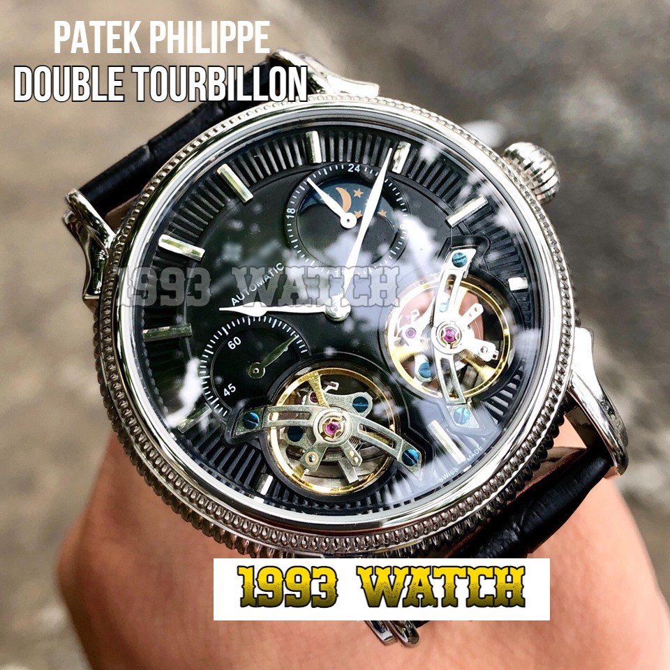 Đồng Hồ Nam Nautilus Double Tourbillon p52388 , Máy Automatic - Cơ , Dây Da , Size 42mm