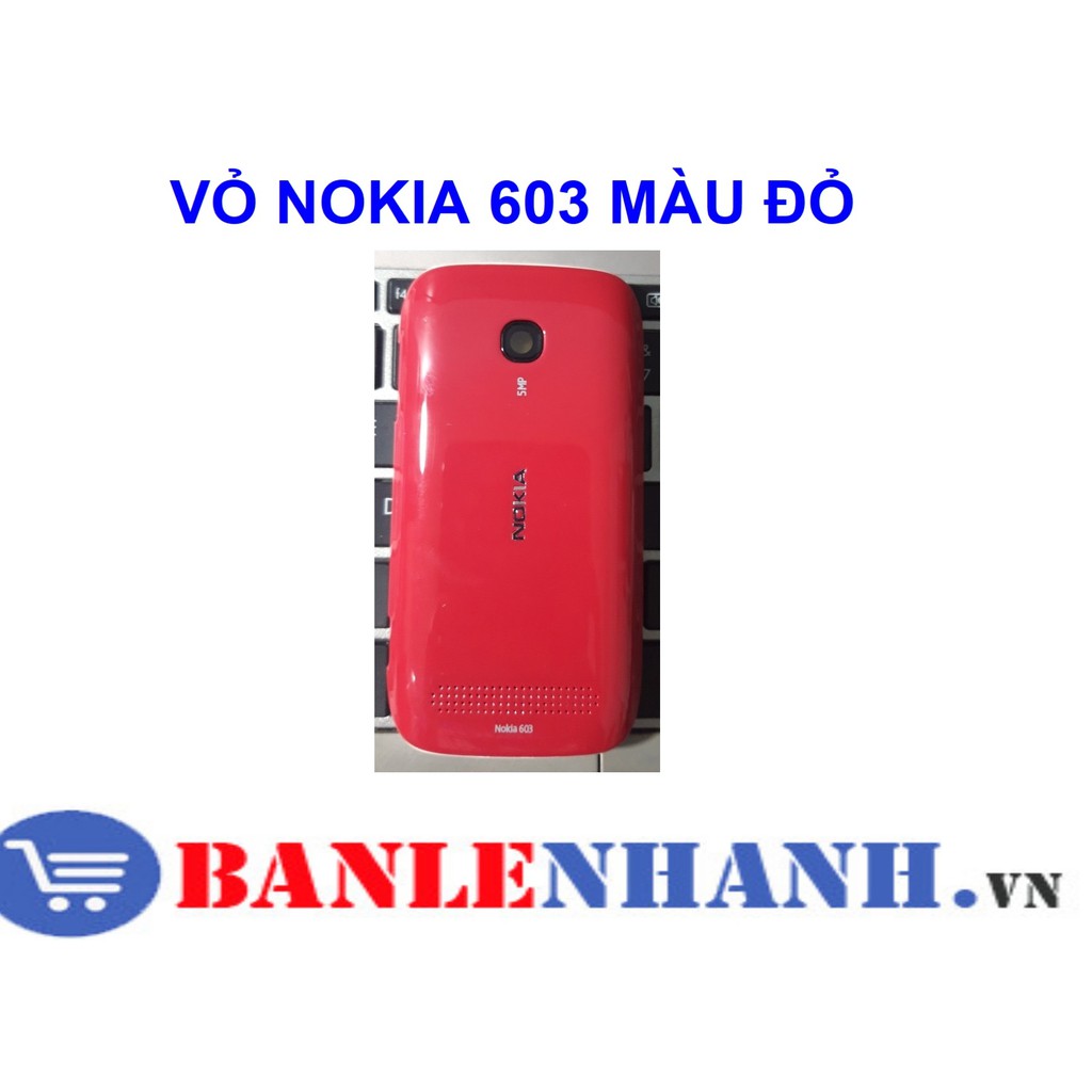 VỎ NOKIA 603 MÀU ĐỎ