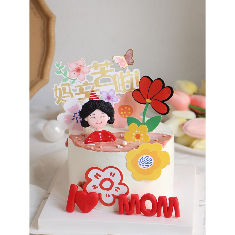 Hoa Trang Trí Bánh Kem Bằng Đất Sét Mềm