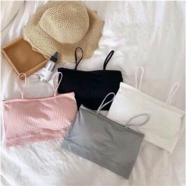 Áo bra gân,áo bra hai dây kèm đệm ngực BR01