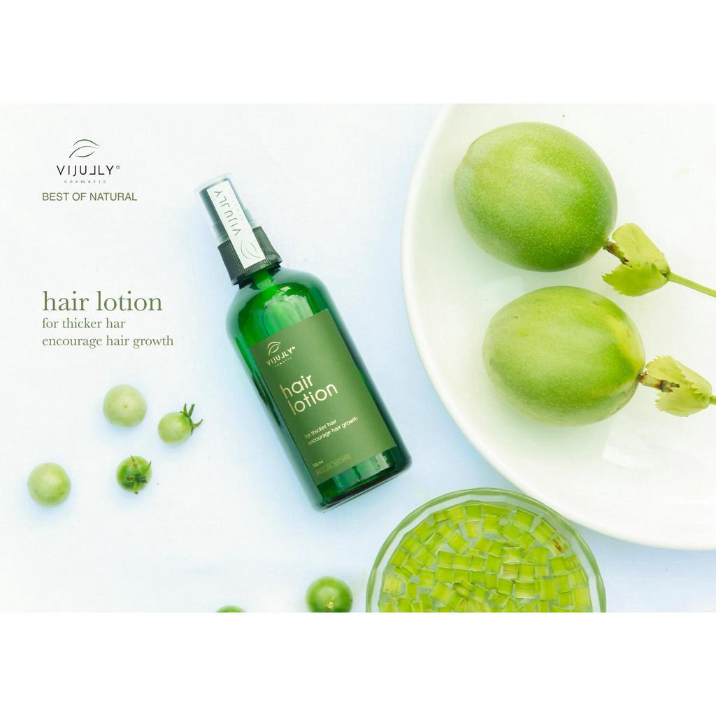 Xịt dưỡng tóc hair lotion, Tinh dầu bưởi Vijully, Ngăn Ngừa Rụng Tóc, Kích Thích Mọc Tóc, 100ml