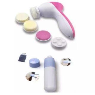 Bộ 1 máy massage tẩy trang rửa mặt 5 in 1 và 1 Máy hút mụn cằm tay