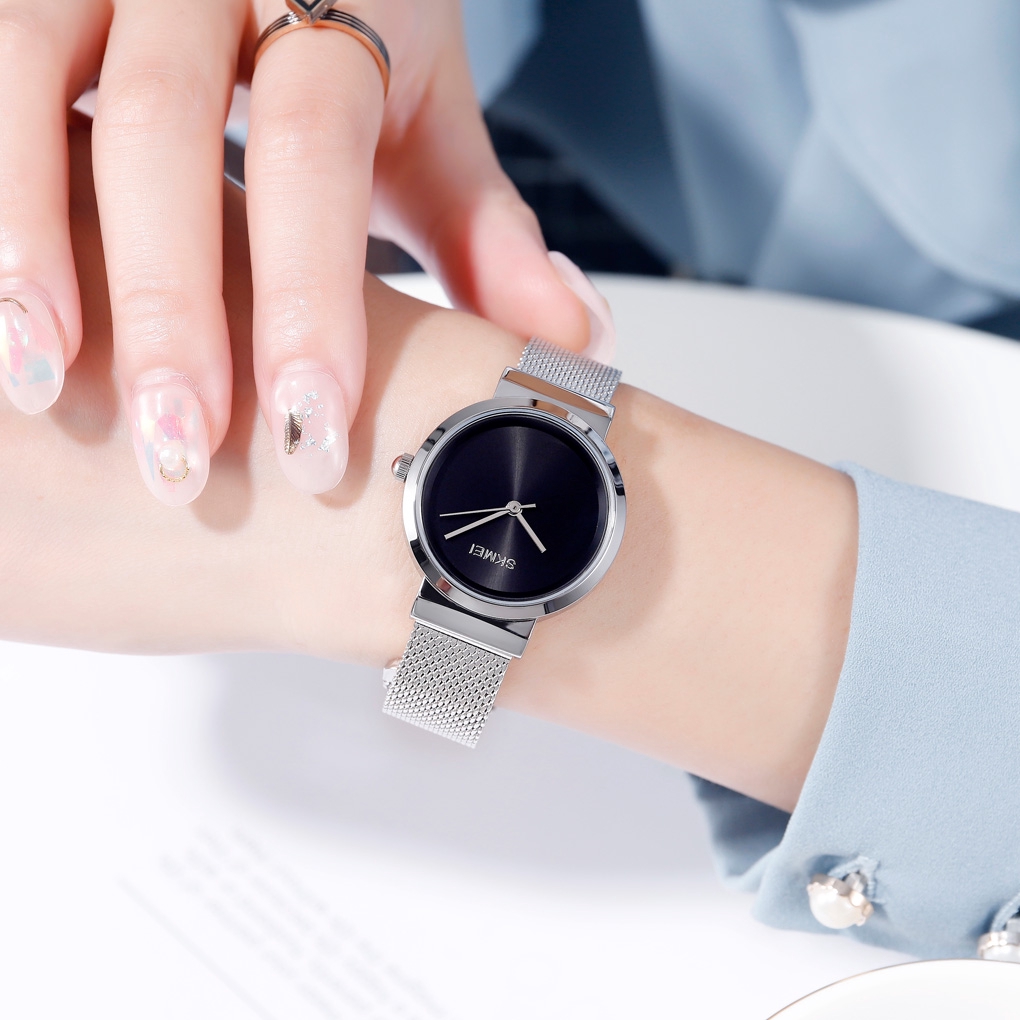 Đồng Hồ SKMEI 1595 Chuyển Động Thạch Anh Dây Bằng Thép Không Gỉ | BigBuy360 - bigbuy360.vn