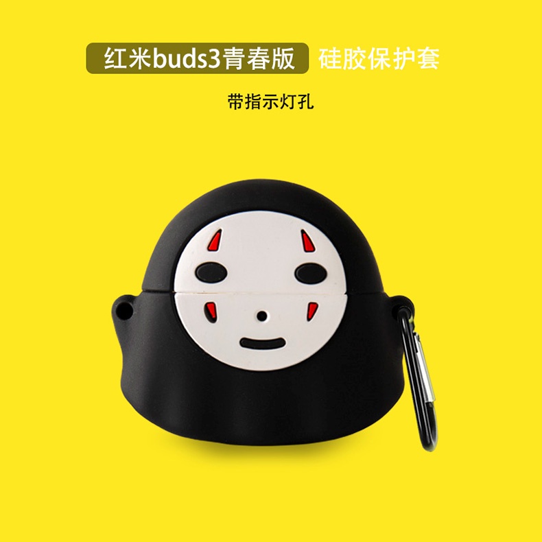 Vỏ Bảo Vệ Hộp Sạc Tai Nghe Xiaomi Redmi Buds 3 Lite Bằng Silicon Họa Tiết Hoạt Hình 3D Dễ Thương