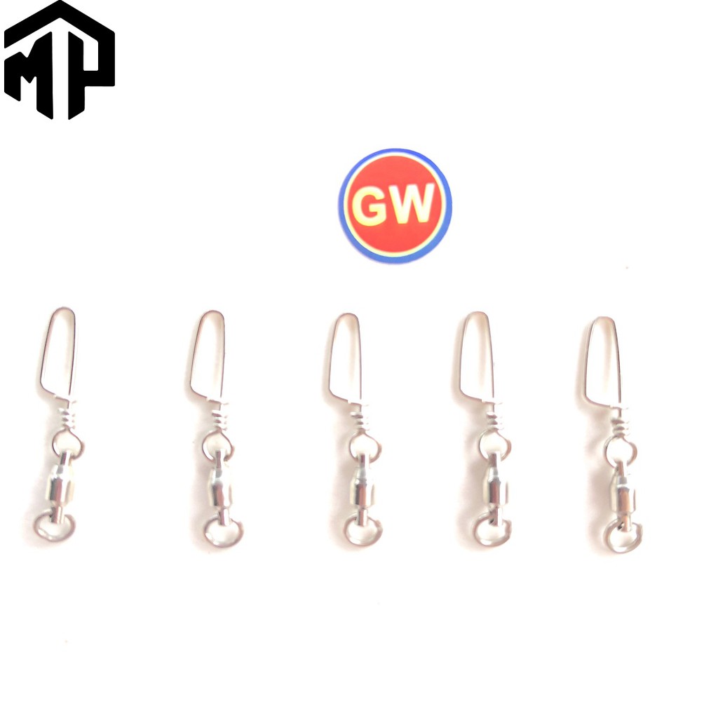 Khóa linh chống xoắn INOX GW câu cá , combo 5 cái chuyên dùng câu đài , câu đơn , câu  tay - Cần Câu Chí Thiện