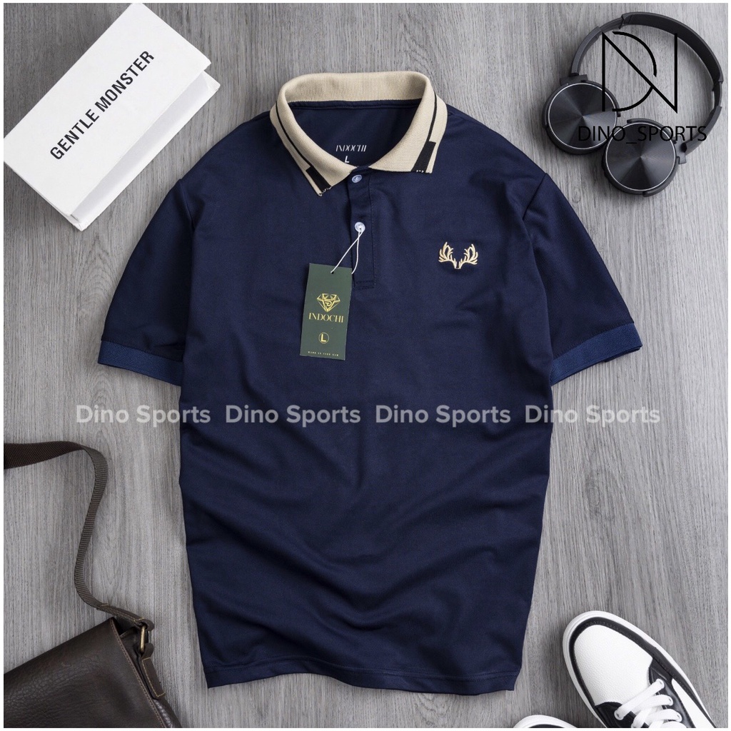 Áo polo nam DINO SPORTS áo phông polo có cổ thêu mát mịn thấm hút và thoáng khí