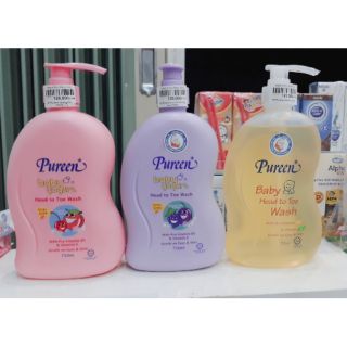 (750ml) Sữa tắm gội toàn thân Pureen cho trẻ sơ sinh