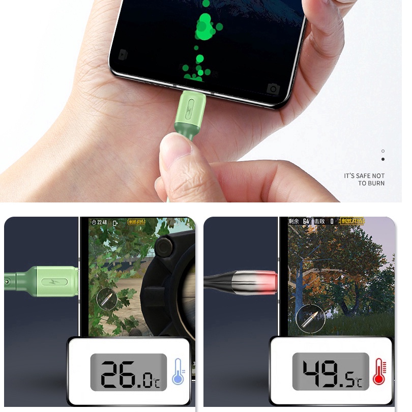 Cáp Sạc Nhanh 3 Trong 1 Type C Micro Usb Dài 120Cm Cho iPhone 13 14max