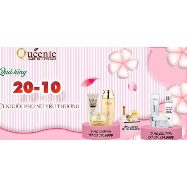 Bộ quà tặng 20/10 của mỹ phẩm Queenie