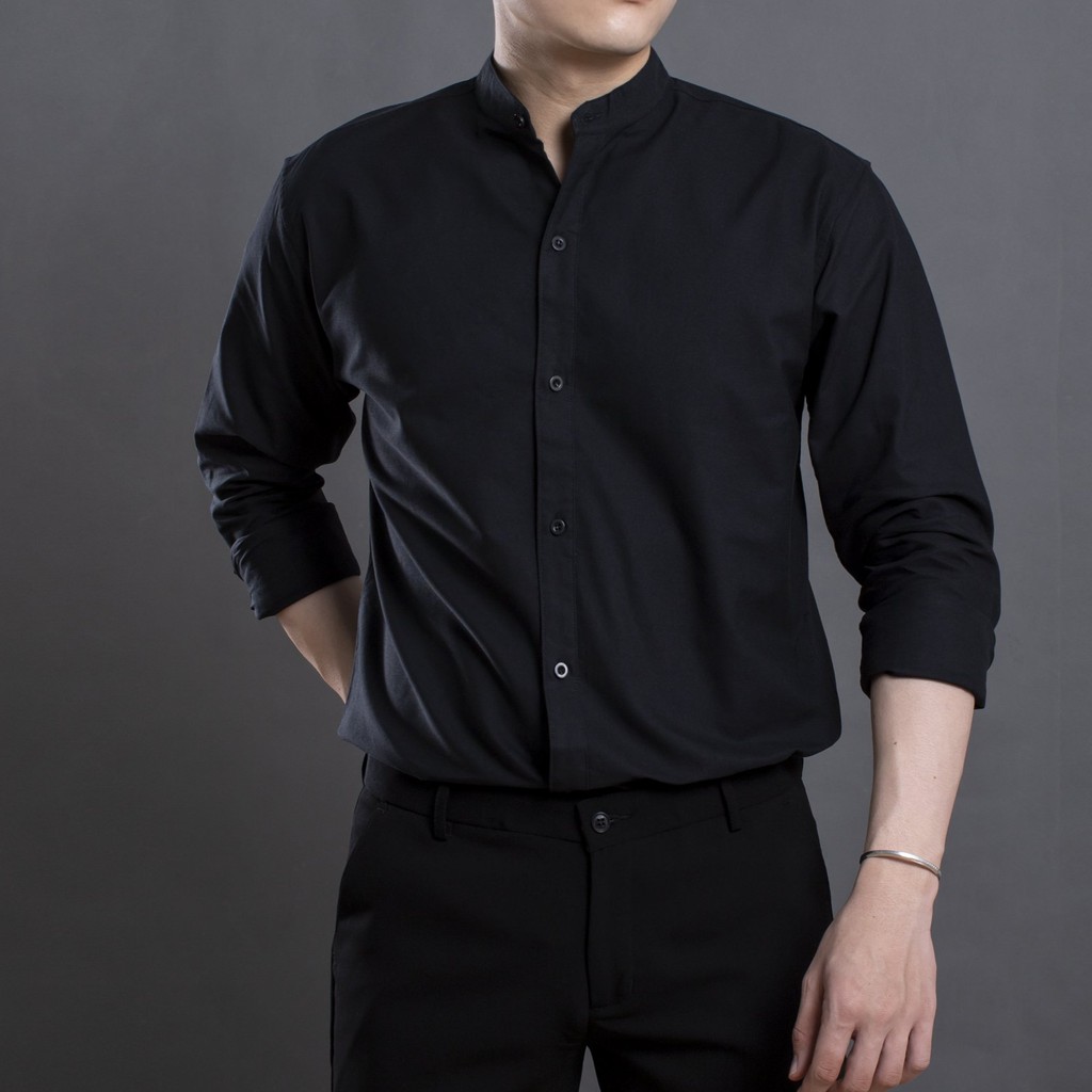 [Mã FAMALLT5 giảm 15% đơn 150K] Áo sơ mi nam dài tay cổ trụ LADOS - 8053 -VẢI OXFORD CỰC CHUẨN | BigBuy360 - bigbuy360.vn