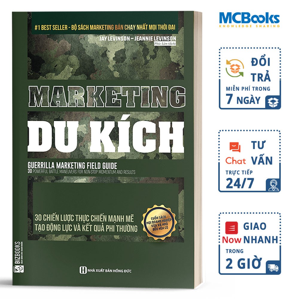 Sách - Marketing Du Kích - 30 Chiến Lược Thực Chiến Mạnh Mẽ Tạo Động Lực Và Kết Quả Phi Thường - BizBooks