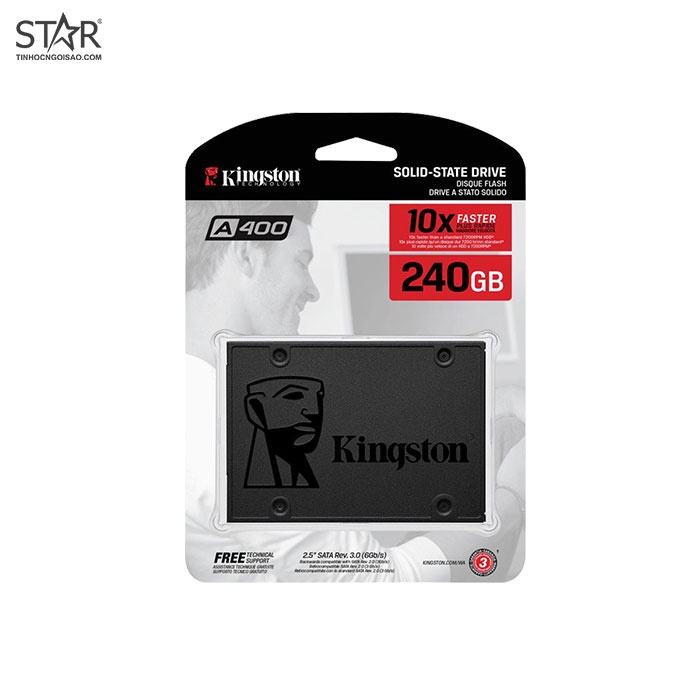 Ổ cứng SSD 240G Kingston A400 Sata III 6Gb/s TLC | WebRaoVat - webraovat.net.vn