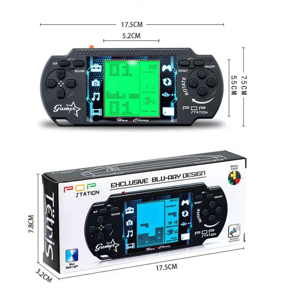 Máy chơi game cầm tay Tetris retro 3.5 inch tích hợp 23 trò chơi thiết kế nhỏ gọn