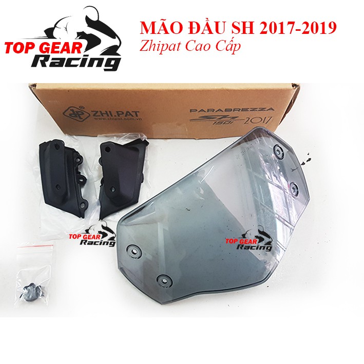Kính Chắn Gió SH 2017-2019 ZHIPAT Fullbox Đen Khói - Mão Đầu SH 2017-2019