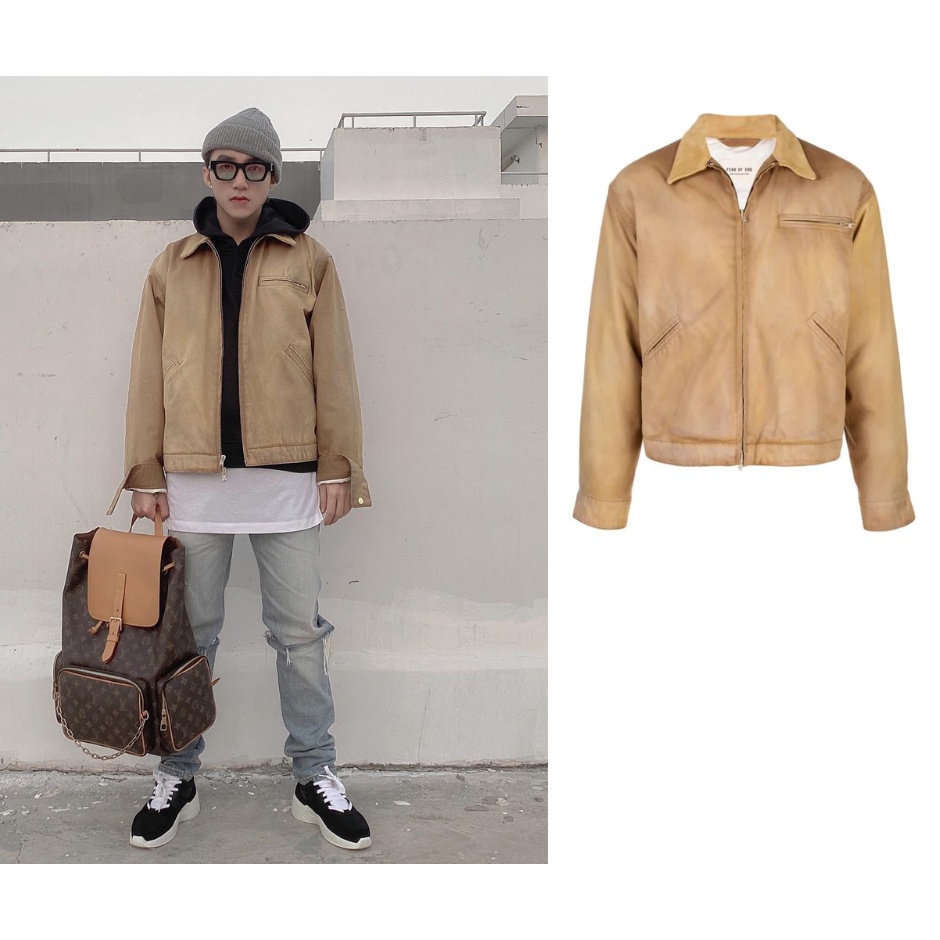 Áo khoác Essentials Fear of God zipped Sơn Tùng MTP