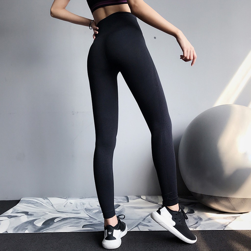 Quần legging nữ dài cạp cao nâng mông tập gym dày dặn Power Fitness B2018