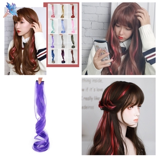 Tóc Giả Dài Gợn Sóng Nhiều Màu Sắc Độc Đáo Thời Trang Cho Nữ
