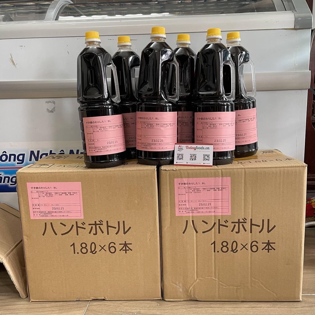 Sốt Sukiyaki chuyên dùng nhà hàng chai lớn 1.8L
