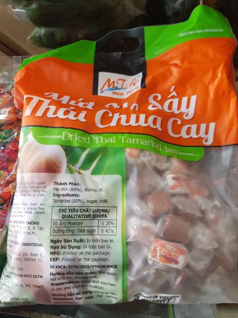 Me sấy thái chua cay Minh Thông 1kg date mới