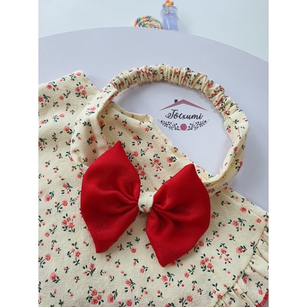 Bộ Chip bèo xinh yêu hoa Baby vạt chéo lưng - Tocxumi